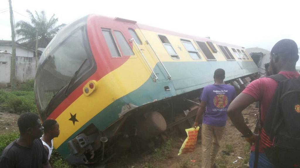 Accra-Bound Train Derailed At Tesano – 3 Injured