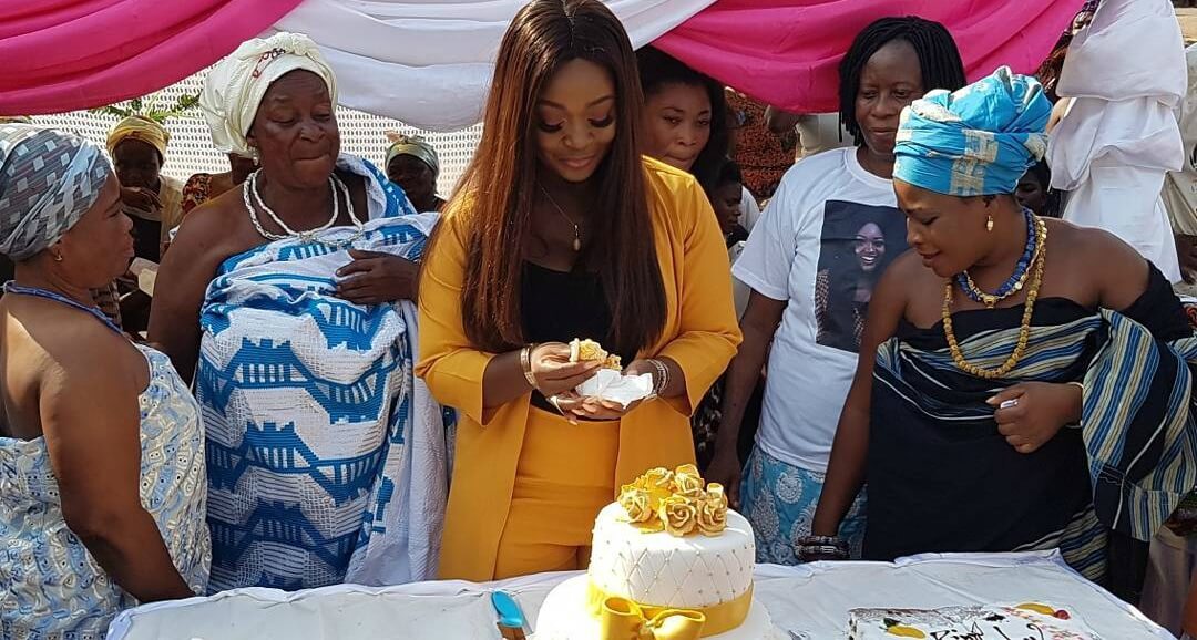 Jackie Appiah Celebrates Birthday With Widows and Elderly Women