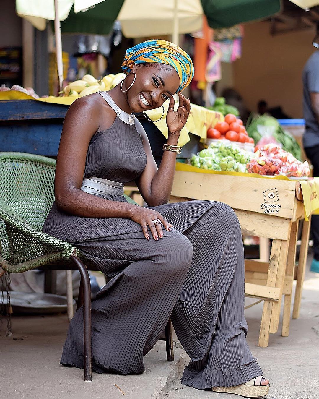 Photos: Stunning Looks Of Fella Makafui Even At The ‘Market’
