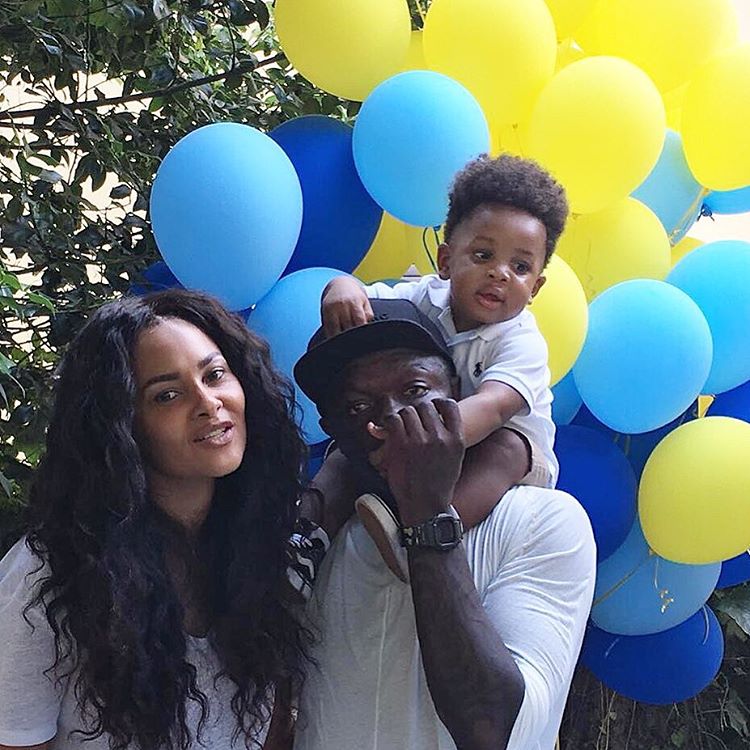 Sweet! Sulley Muntari And Son Surprised Menaye Donkor On Her B’day