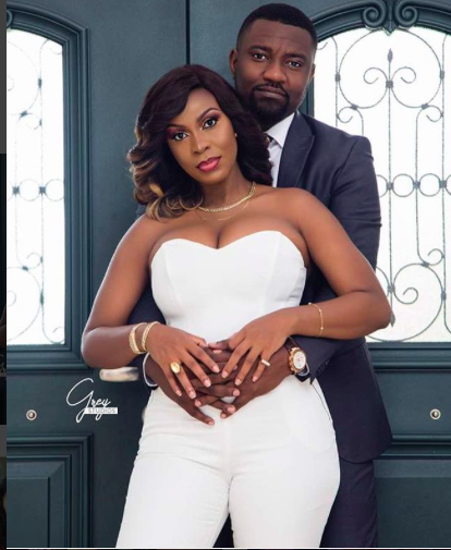 John Dumelo And Wife, Gifty Look Radiant In White