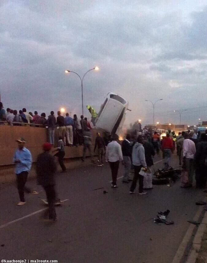 Horror On Thika Road As A Car Causes The Freakiest Accident Ever ...