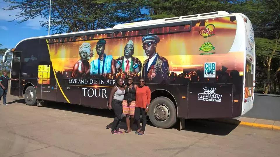 Sauti Sol’s tour bus rams into a lorry leaving one dead on the spot (Photos)