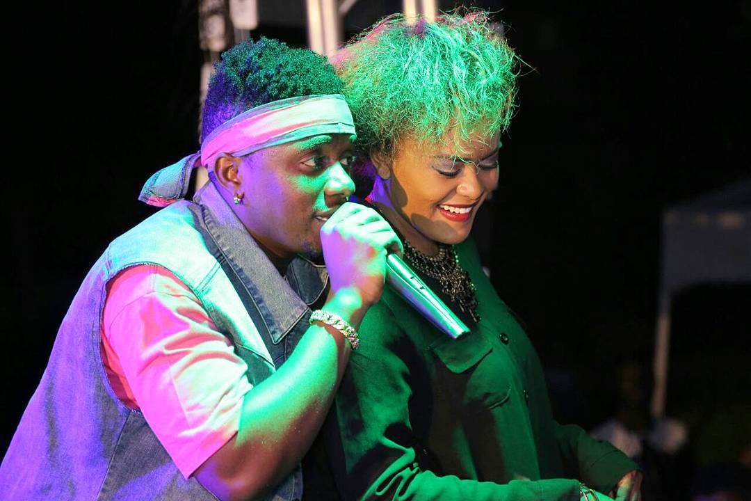 Avril Nyambura parades her grown baby bump while performing with Timmy Tdat