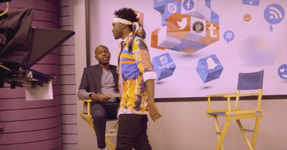 Bahati embarrasses Larry Madowo as he rudely walks out of an interview he had with him on NTV