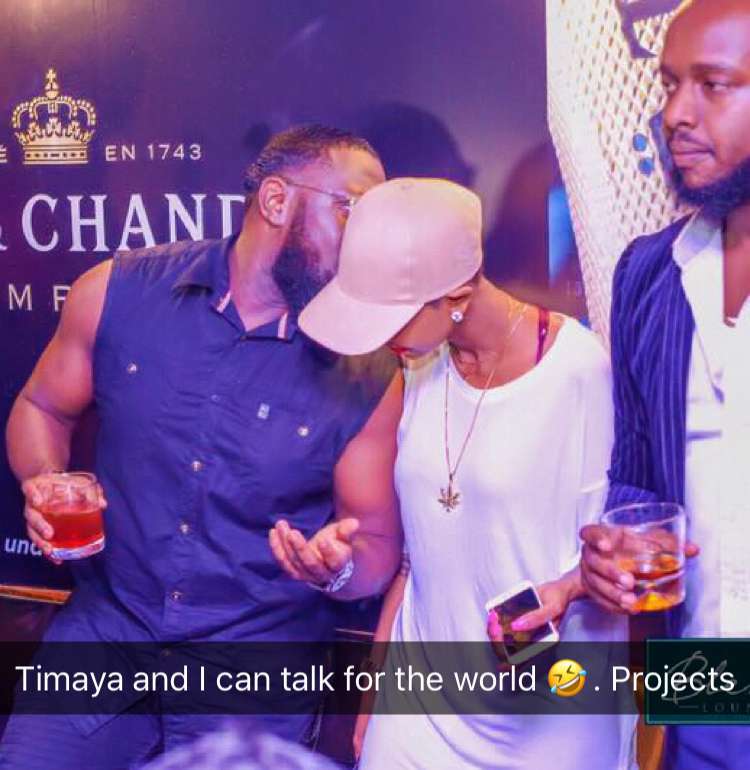 Huddah hangs out with Timaya