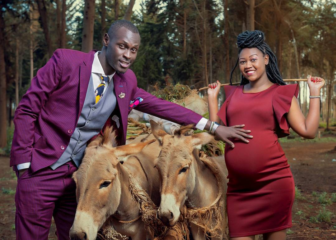 King Kaka with his pregnant wife