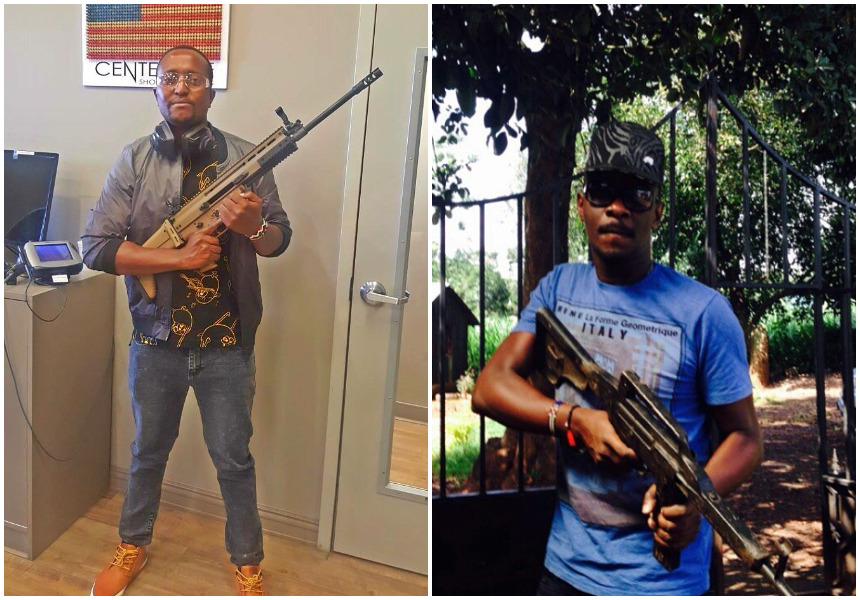 Who did it better showing off guns? 15 photos of Kenyan celebrities brandishing deadly assault rifles