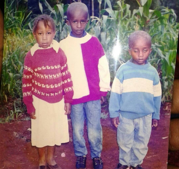 Njugush with his siblings