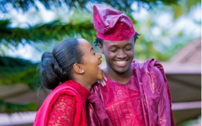 Bahati with his wife