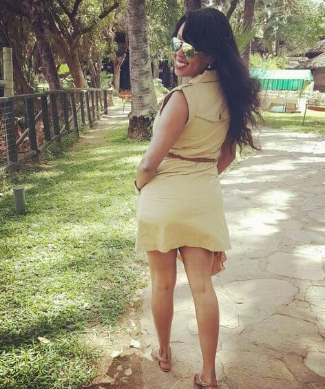 Lilian Muli shows off her legs and assets