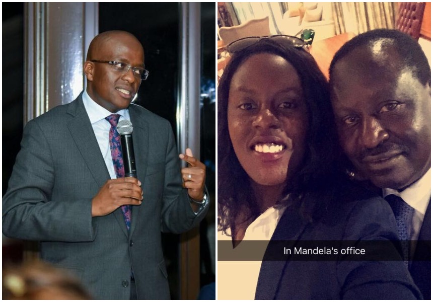 Raila Odinga’s daughter and Nairobi deputy governor Polycarp Igathe throw words at each other