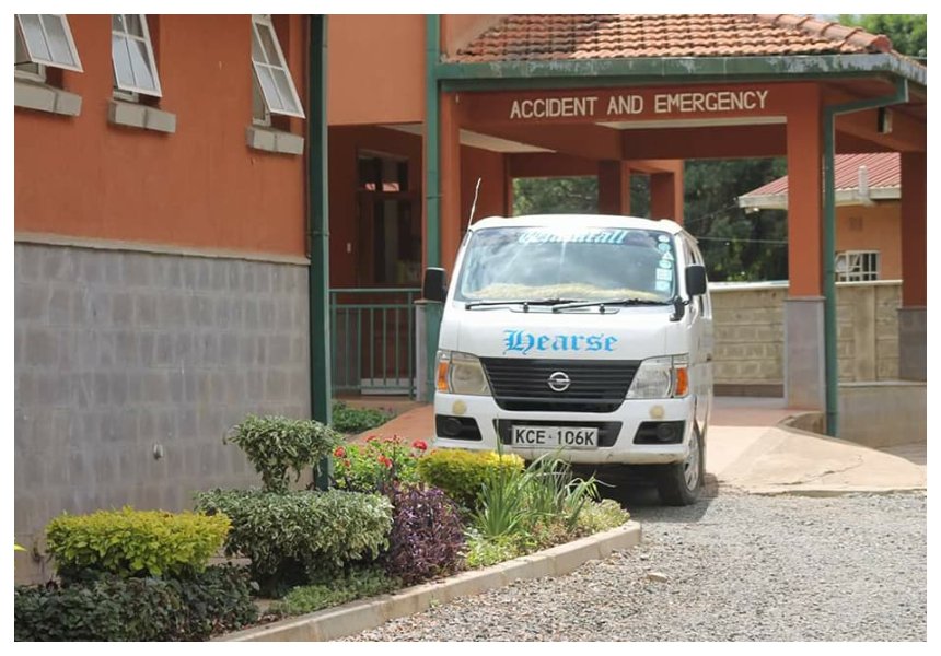 In pictures: How Yvonne Wamalwa’s body was transported on a hearse from Nanyuki to Lee Funeral Home