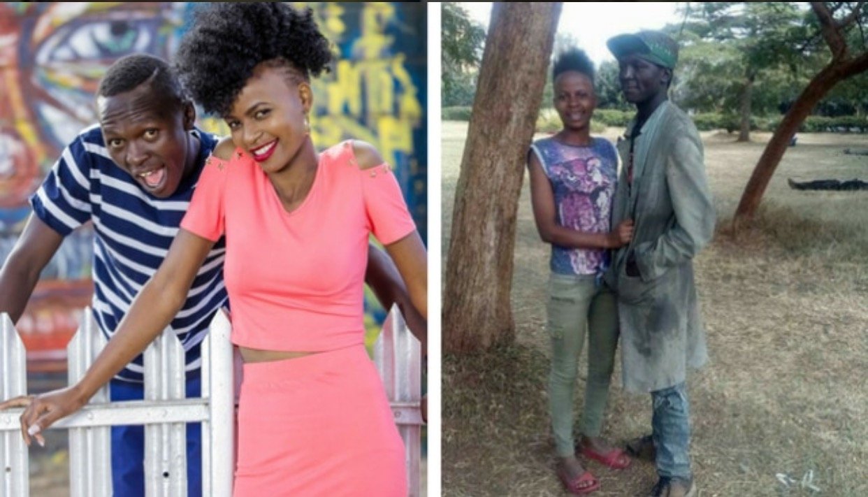 Street couple photographed enjoying sandy beach in Diani a few days after their Valentine’s make over!