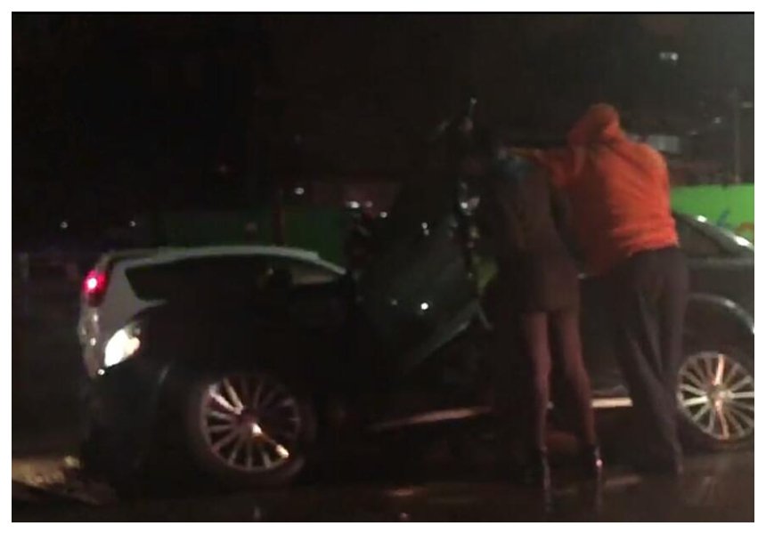 Drunk driving? Suzanna Owiyo crashes her Range Rover on Langata Road (Video)