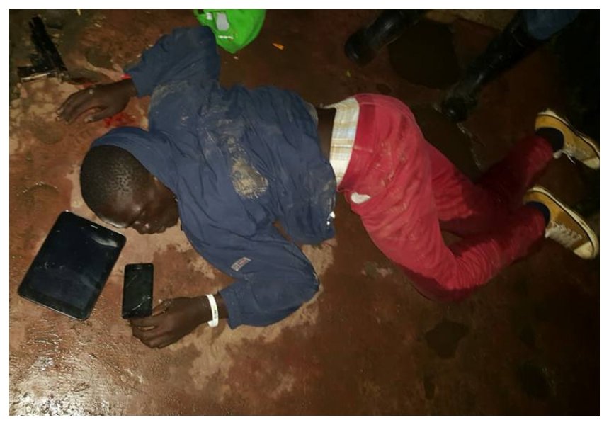 Notorious gangster ‘Kidero’ infamous for raping women killed like a dirty cockroach by Hessy (Photos)