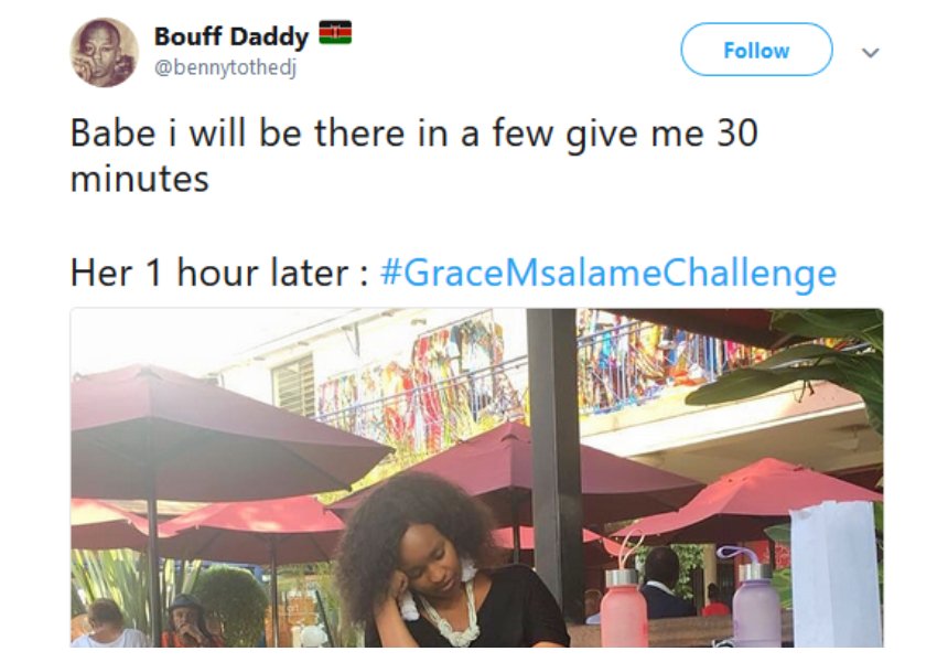 One too many? Internet goes wild as Grace Msalame falls asleep in public  #GraceMsalameChallenge