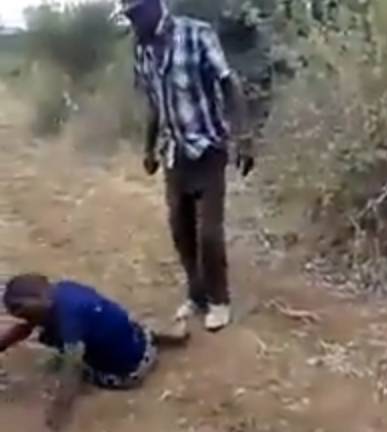 Kenyans beg government to arrest man caught on video ruthlessly beating underage wife(video)