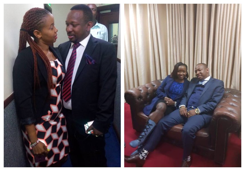 Jacque Maribe and Mike Sonko raise eyebrows as they sit dangerously close to each other (Photos)