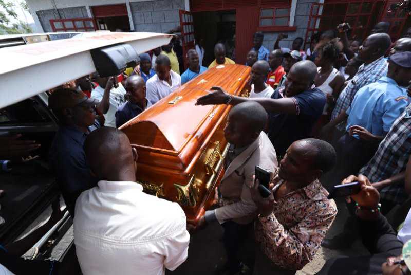 In pictures: Sharon Otieno’s body leaves mortuary for her grandfather’s home after husband refuses to claim her body