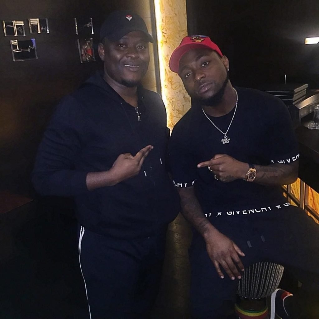 Deejay Mneddy with Davido