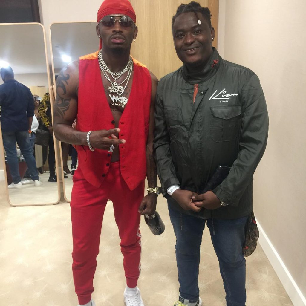 Deejay Mneddy with Diamond Platnumz 