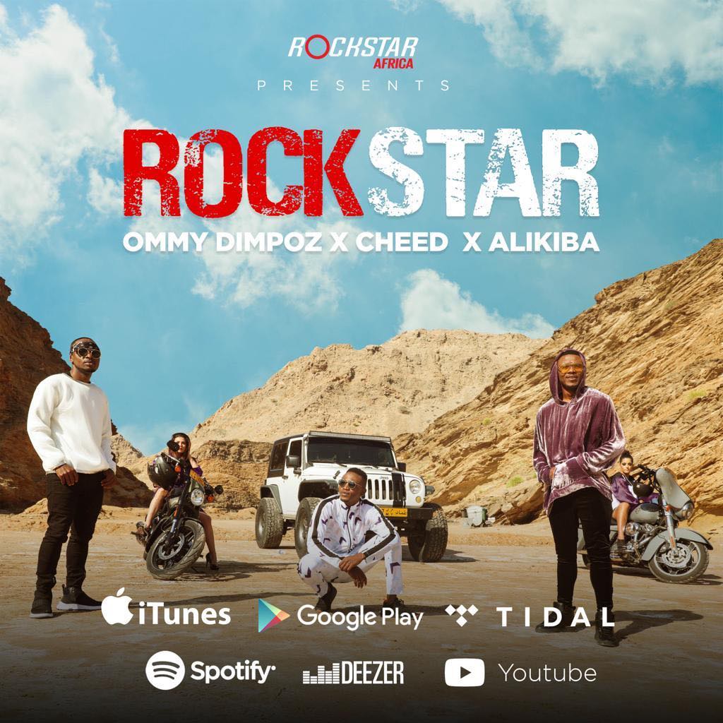 Ommy Dimpoz, Alikiba and Cheed  collaborate for ‘Rockstar’ Banger