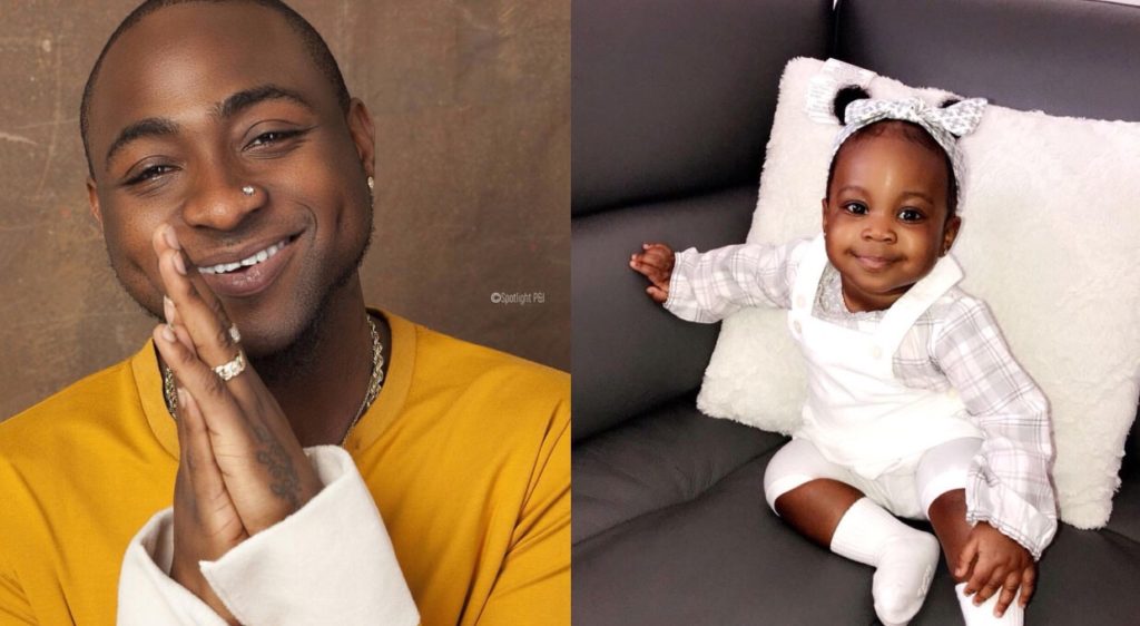 Davido´s adorable Princess, Hailey Adeleke takes her daddy by surprise as she turns 2 years old