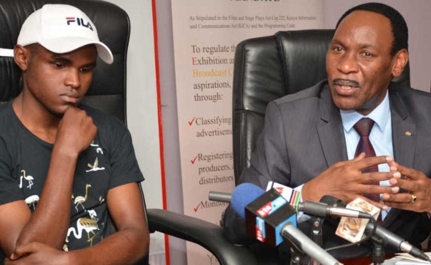 ‘Taka Taka’, ‘Kunguni’ singer promises to release educative music after meeting with Ezekiel Mutua