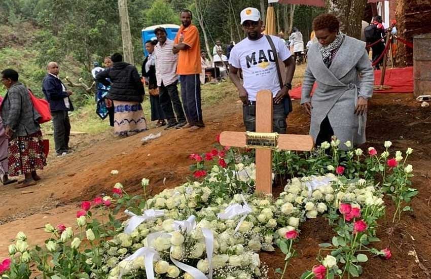 Sad! Alex Mwakideu’s mother laid to rest (photos)