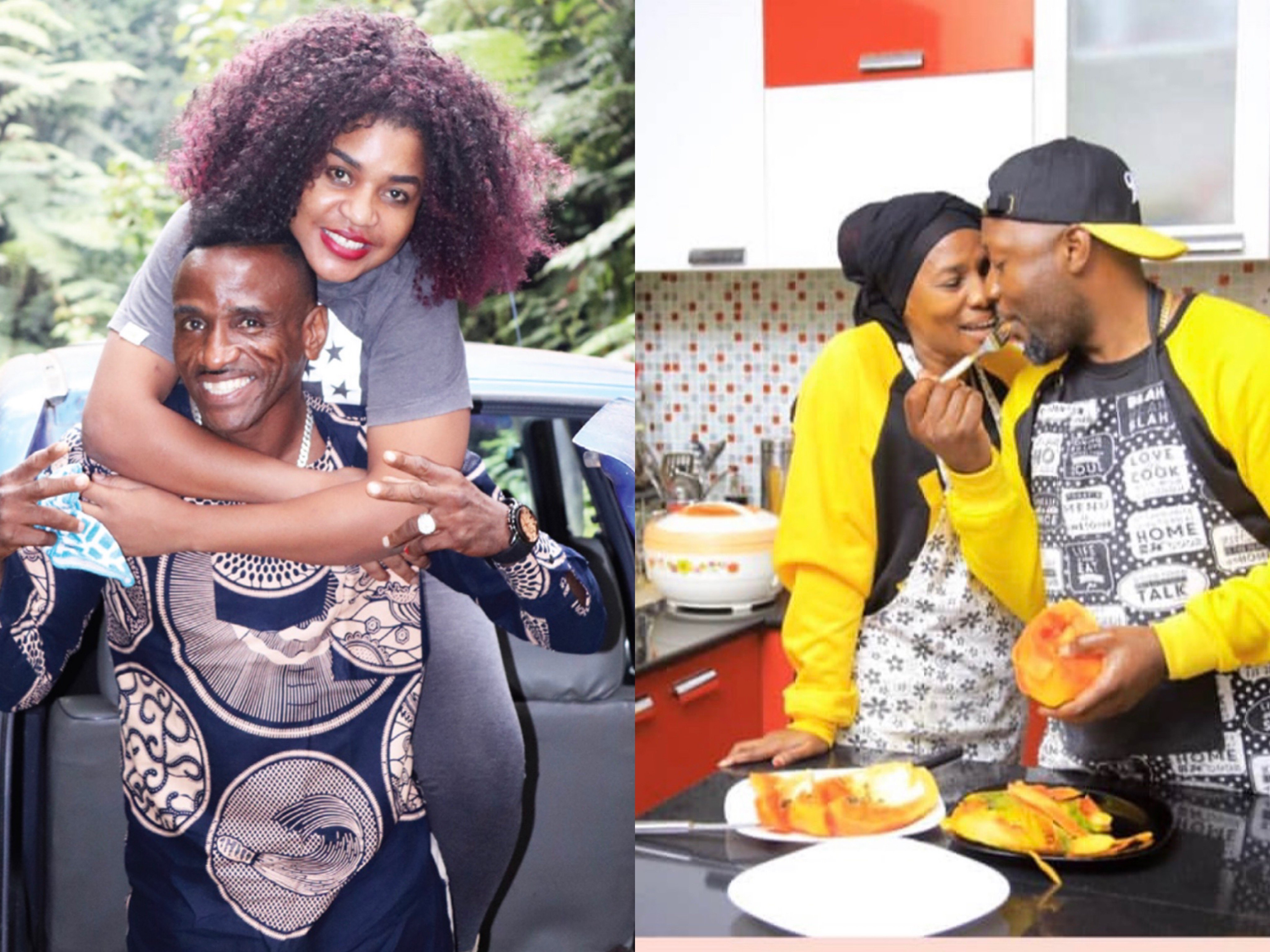 Photos of Baba Diamond Platnumz getting cozy with young Tanzanian actress