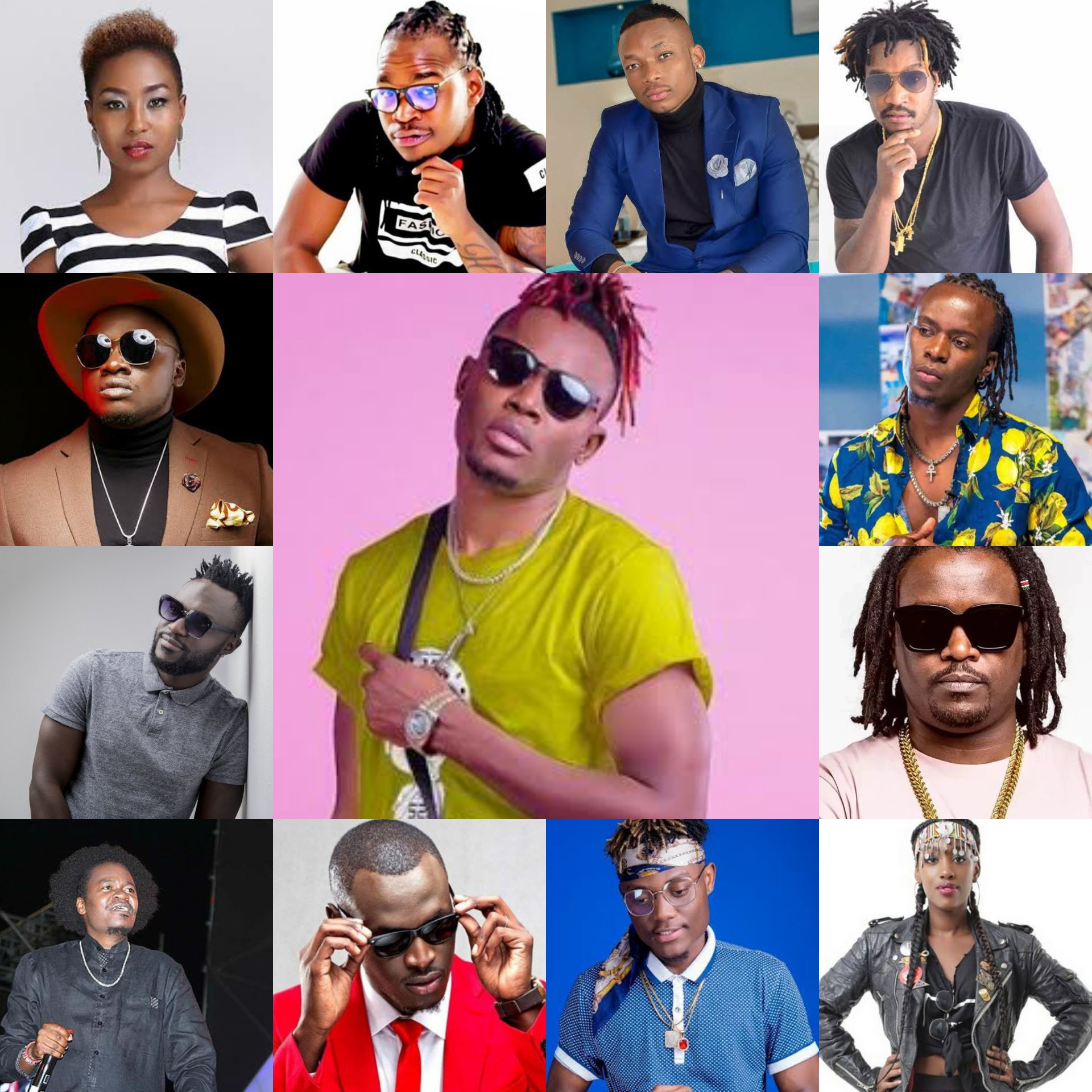 Kenyan artists in one picture. This are the ones that probably are trying.