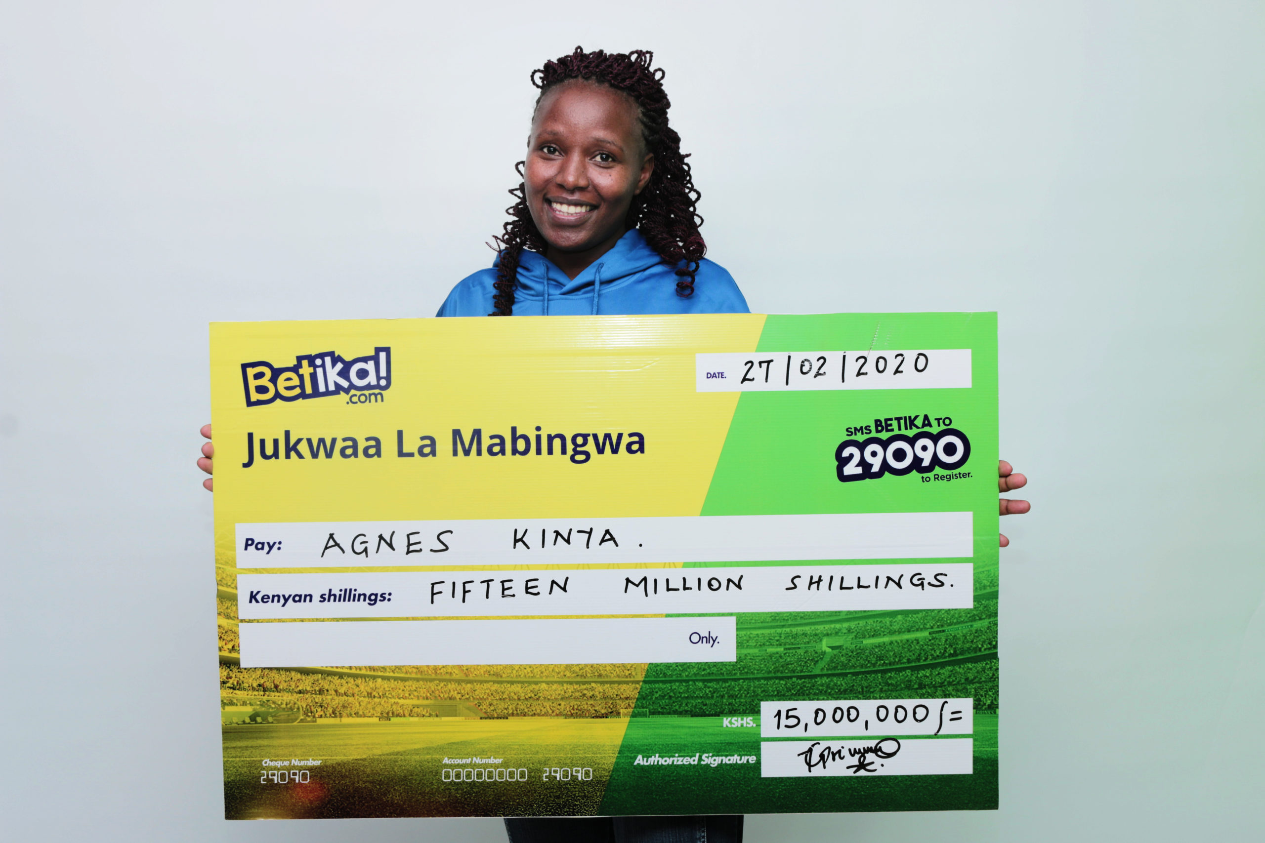  Betika’s 15 Million Midweek Jackpot Lady winner!!!