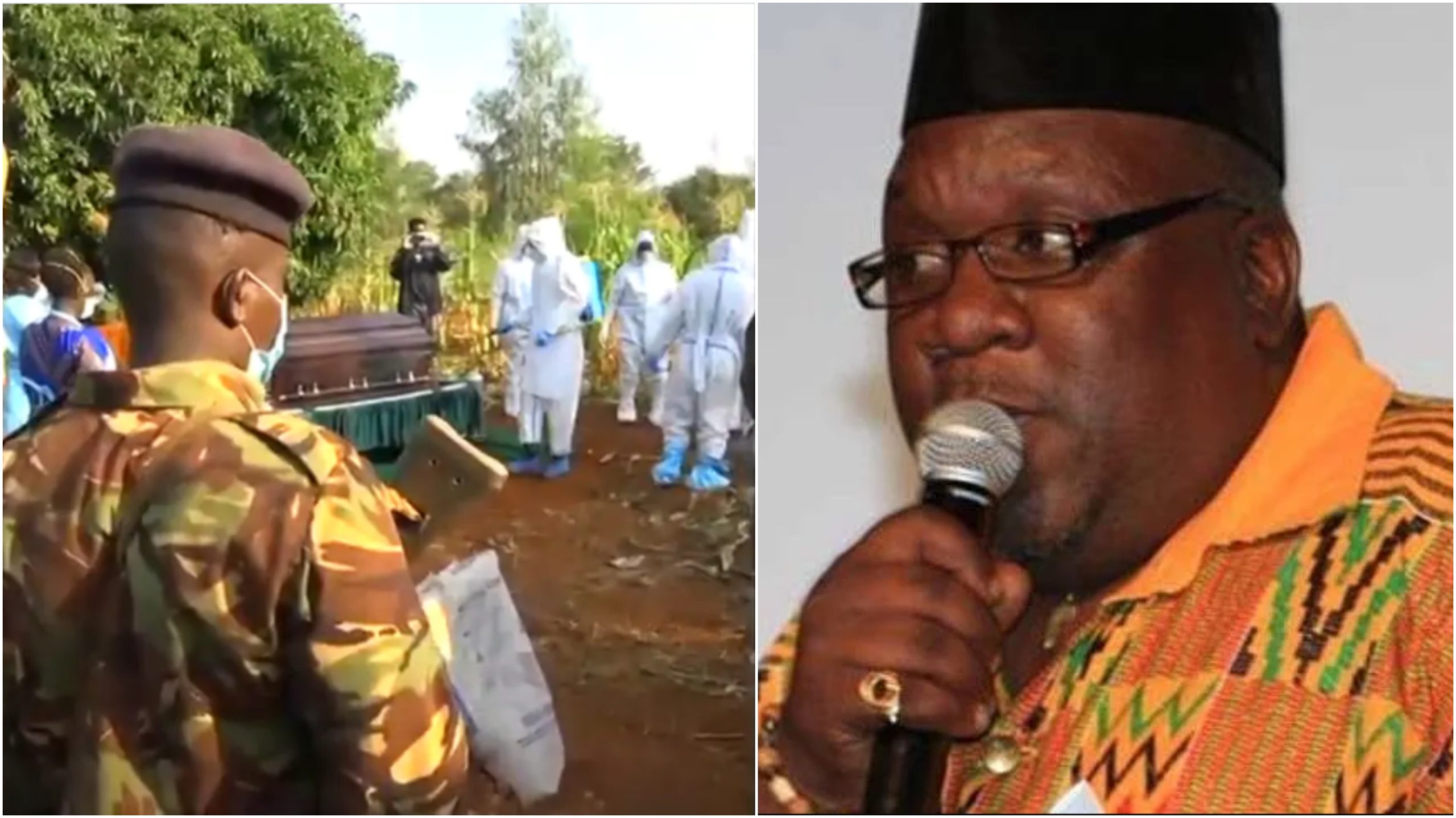 Family and friends pay last respects to Papa Shirandula under strict Covid-19 measures (Video)