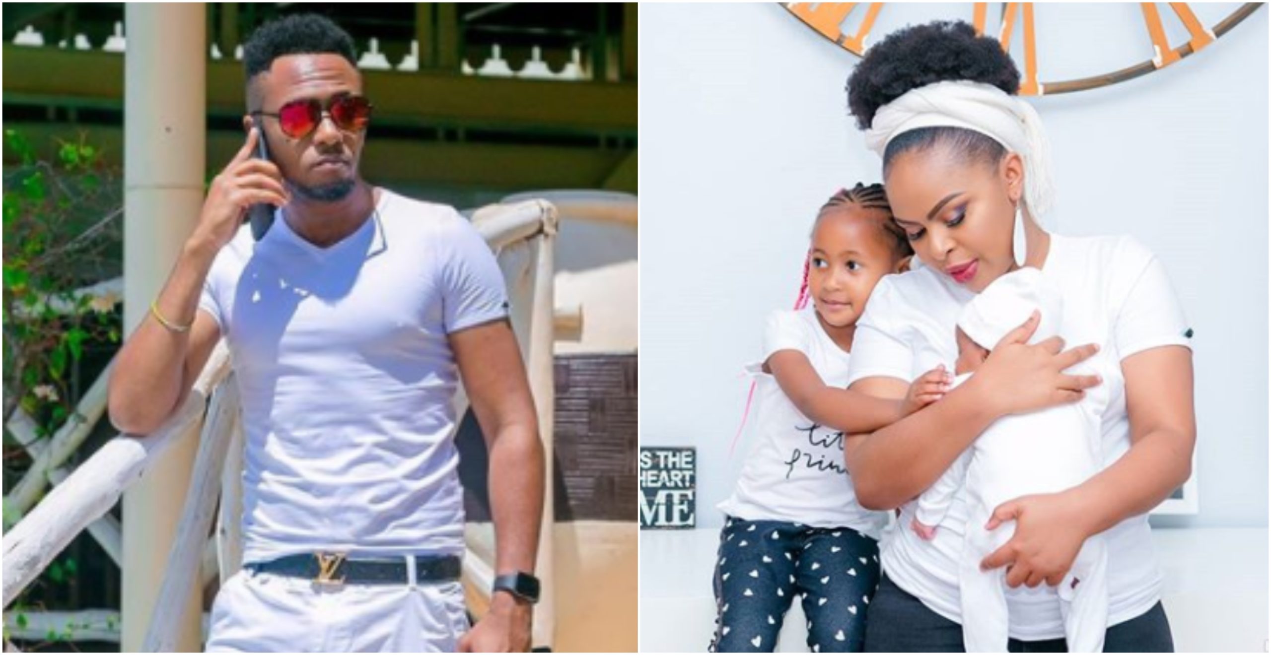 Drama after DJ Mo tries to get back wife who took off with their children (Video)