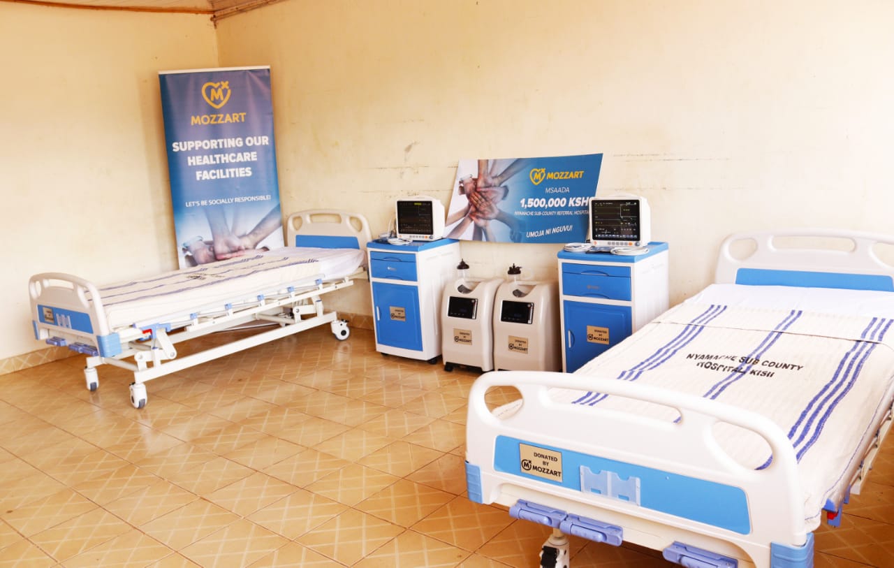 Mozzart donates ICU equipment worth Ksh 1.5 million to Nyamache Sub County Referral Hospital in Kisii County