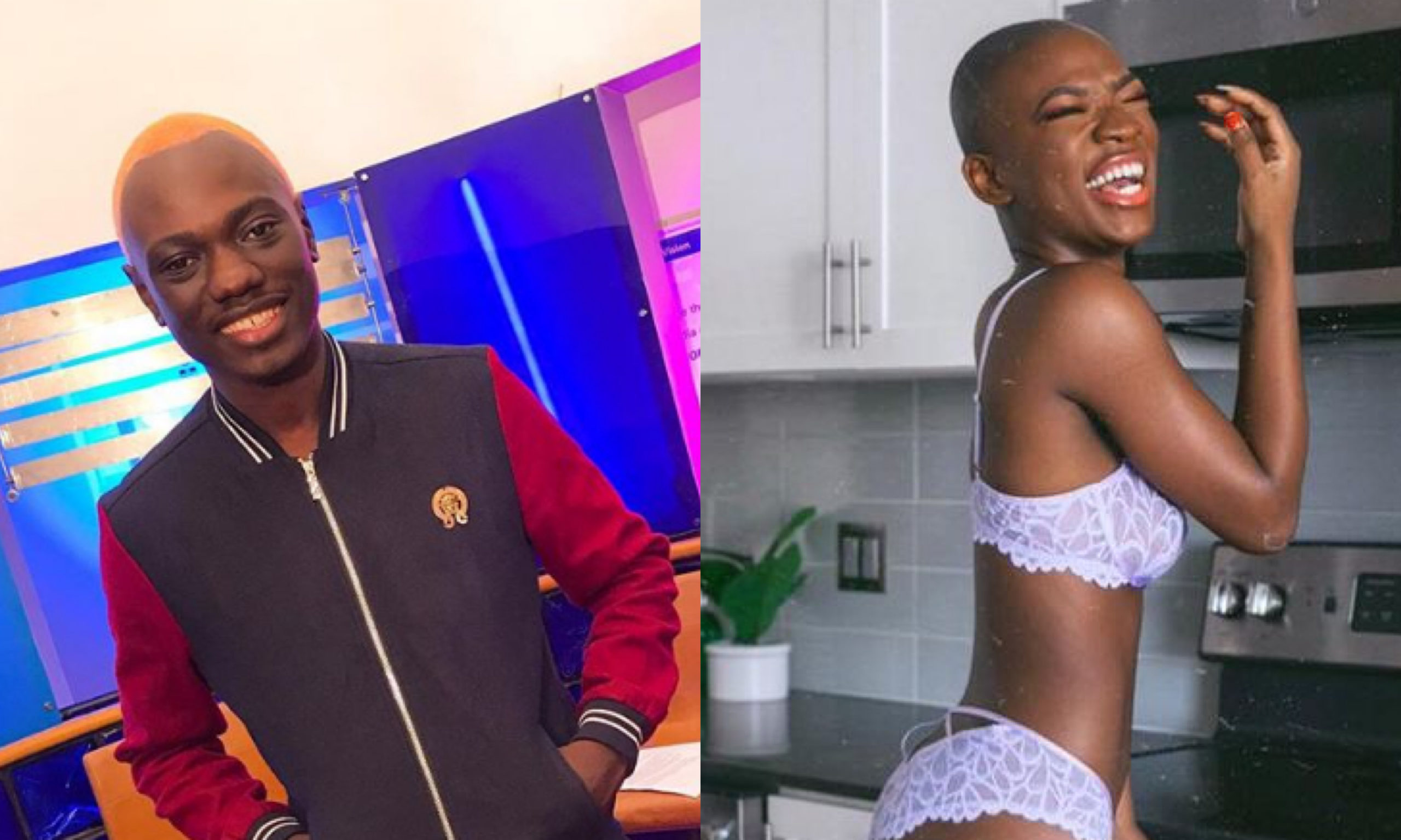 Eddie Butita speaks after photos of his ‘twin sister’ in steamy lingerie surface online(Photos)