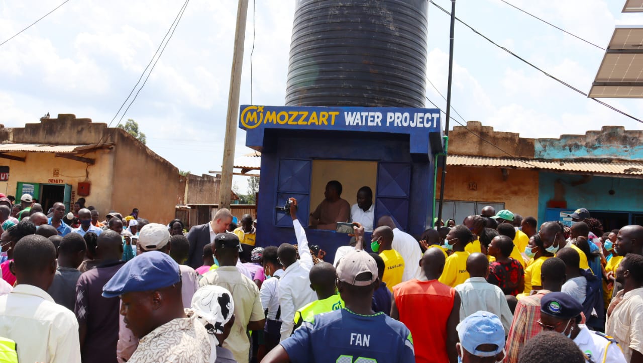 usia County people in celebration mode as Mozzart commissions a community Clean Water Project worth Ksh. 2.3M