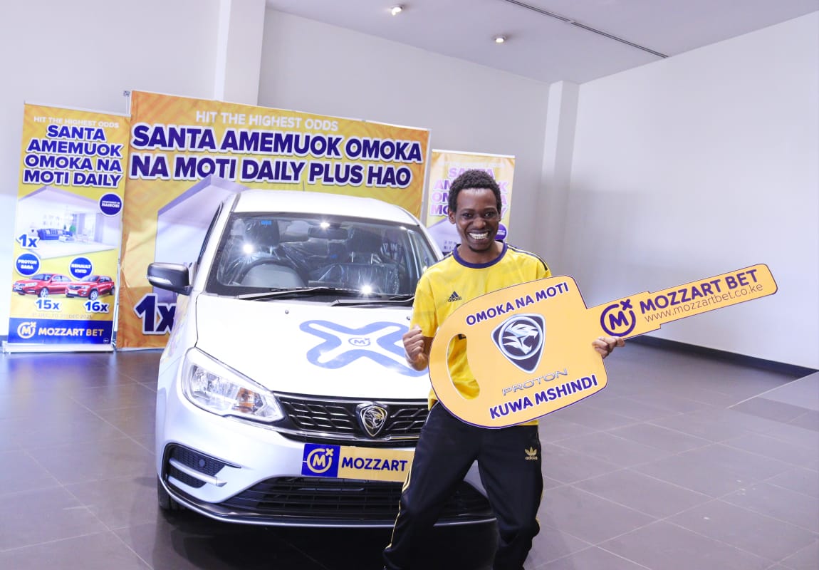 Lucky law student wins a brand new SUV in Mozzart Bet’s Omoka Na Moti Promo!