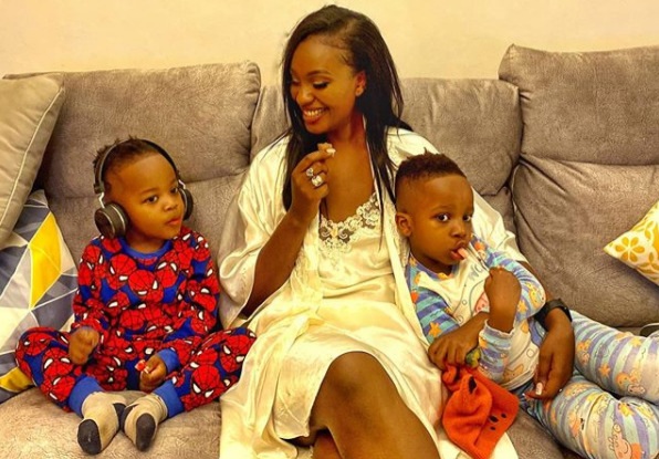 Maureen Waititu gifts sons, Tai & Lexi plot of land (Photo)