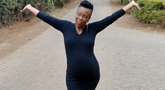 Heavily Pregnant Wahu Shares Body Change That Gave Her A Huge Scare In Her Third Trimester (Screenshot)