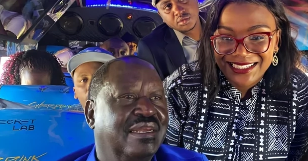 Raila Odinga Spotted Using A Matatu To Work