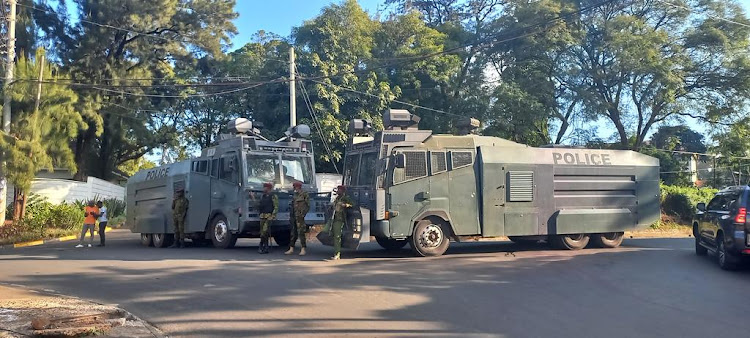 All routes to State House have been blocked off, with no access allowed