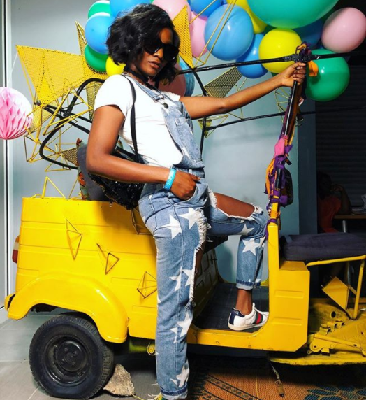 Singer Simi poses in Keke