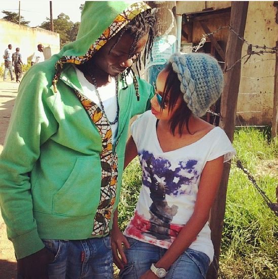 Brenda Wairimu with Juliani